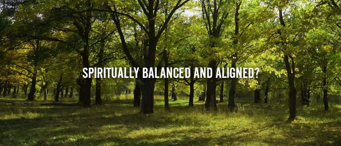 SPIRITUALLY BALANCED AND ALIGNED?